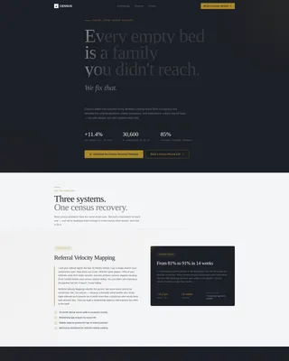 Senior Care Consulting Landing Page Template