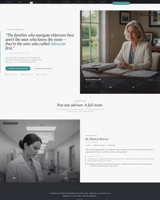 Senior Care Consulting Landing Page Template