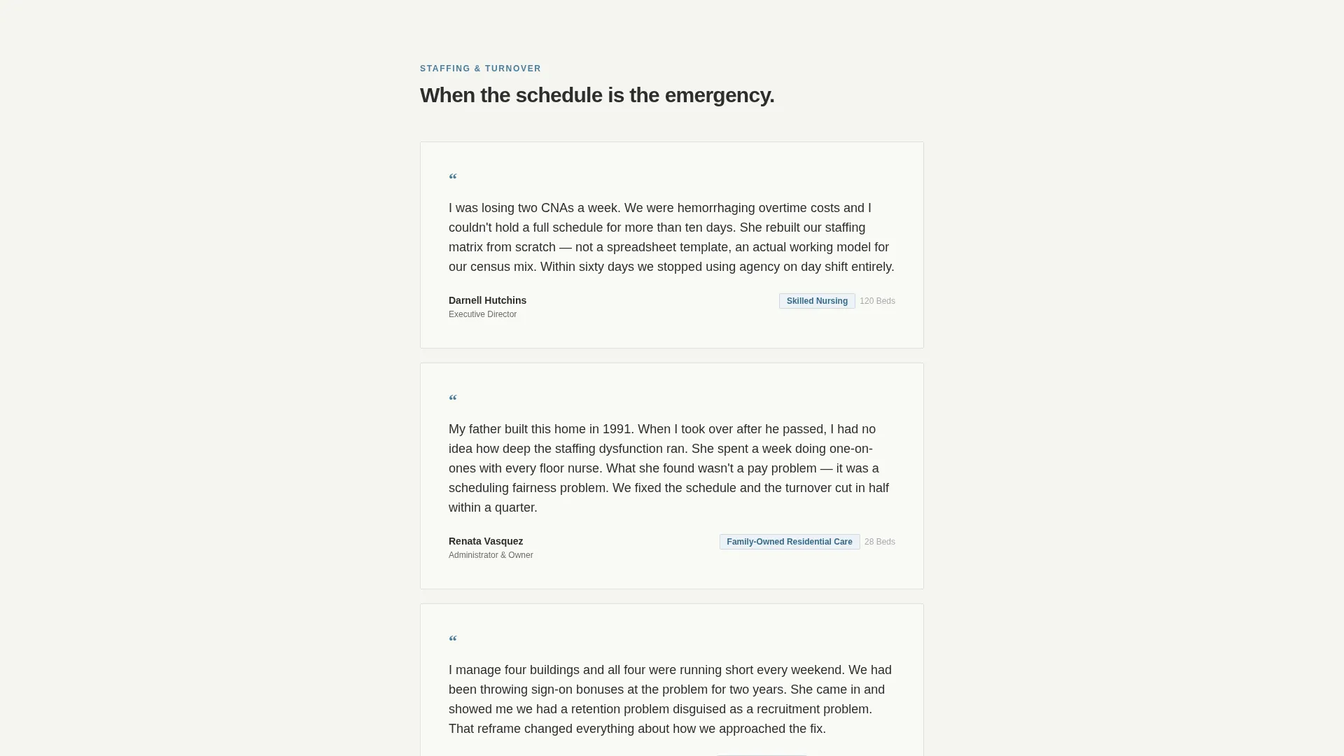 Senior Care Consultant Landing Page Template