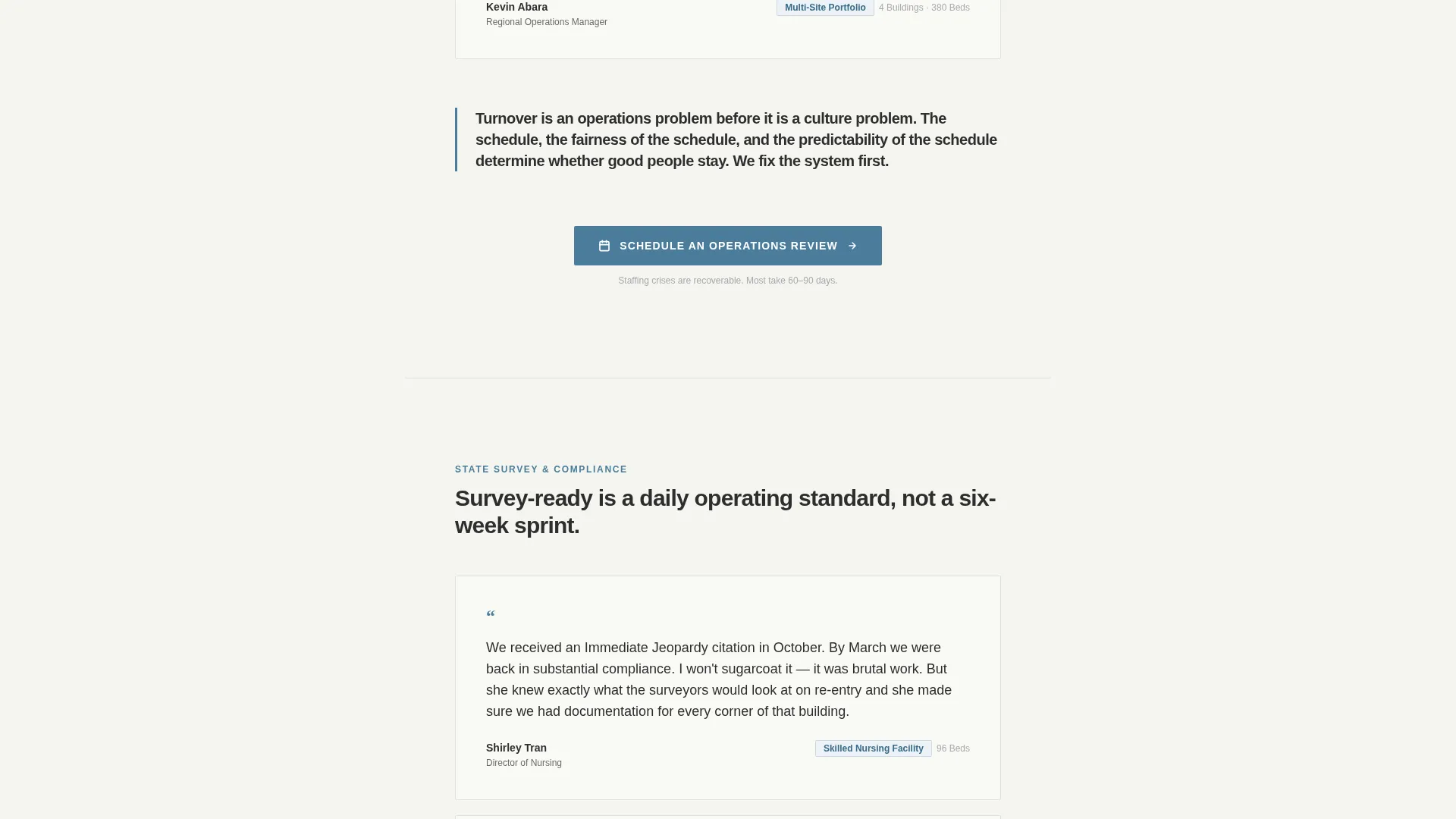 Senior Care Consultant Landing Page Template