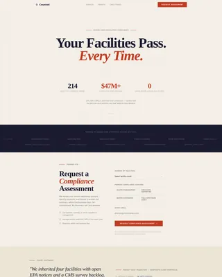 Proven Regulatory Compliance Landing Page Template