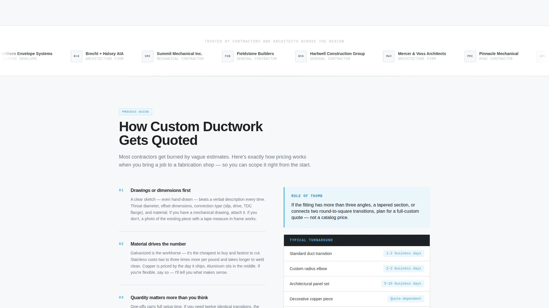 Masterful Steel Fabrication Landing Page Template