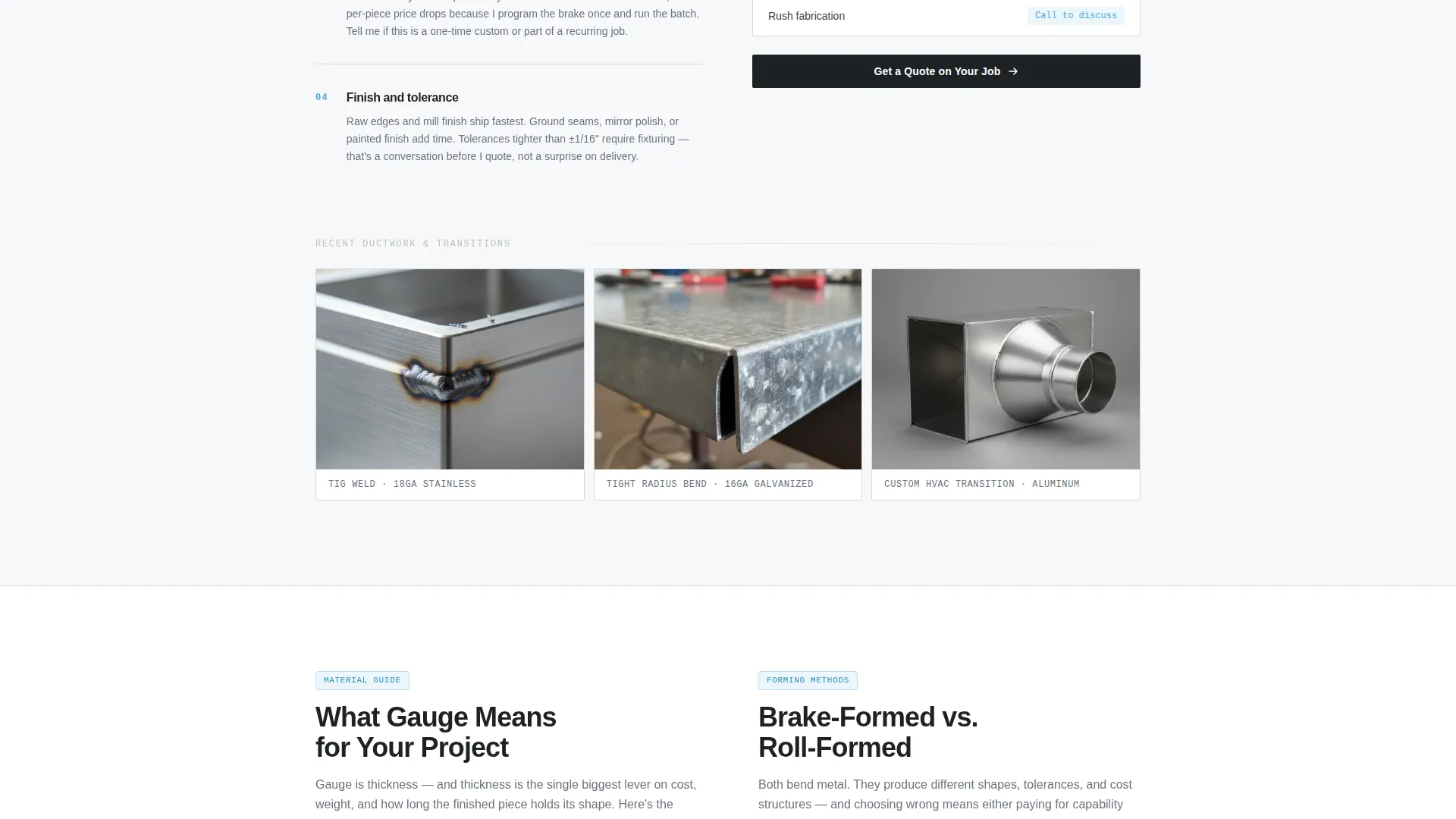 Masterful Steel Fabrication Landing Page Template