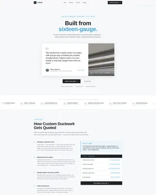 Masterful Steel Fabrication Landing Page Template