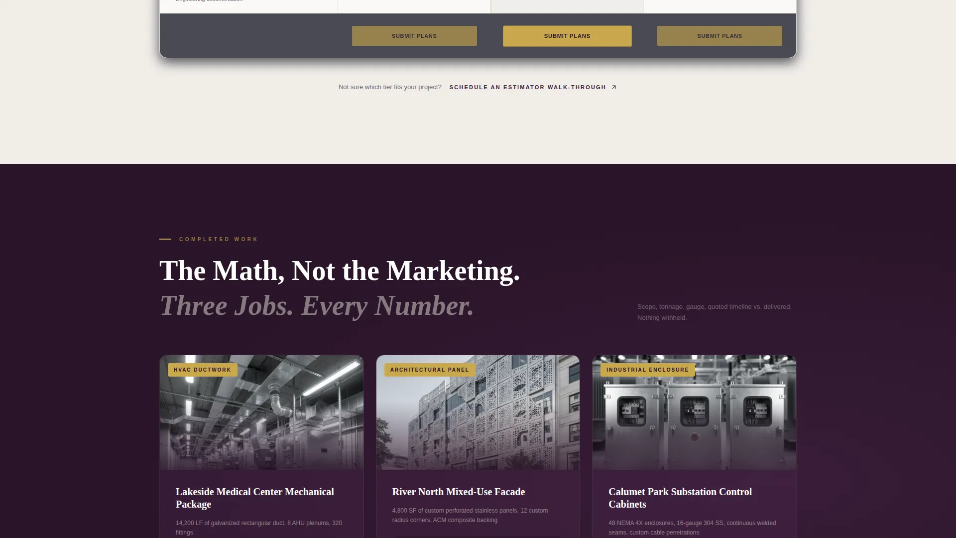 Proven Custom Fabrication Landing Page Template