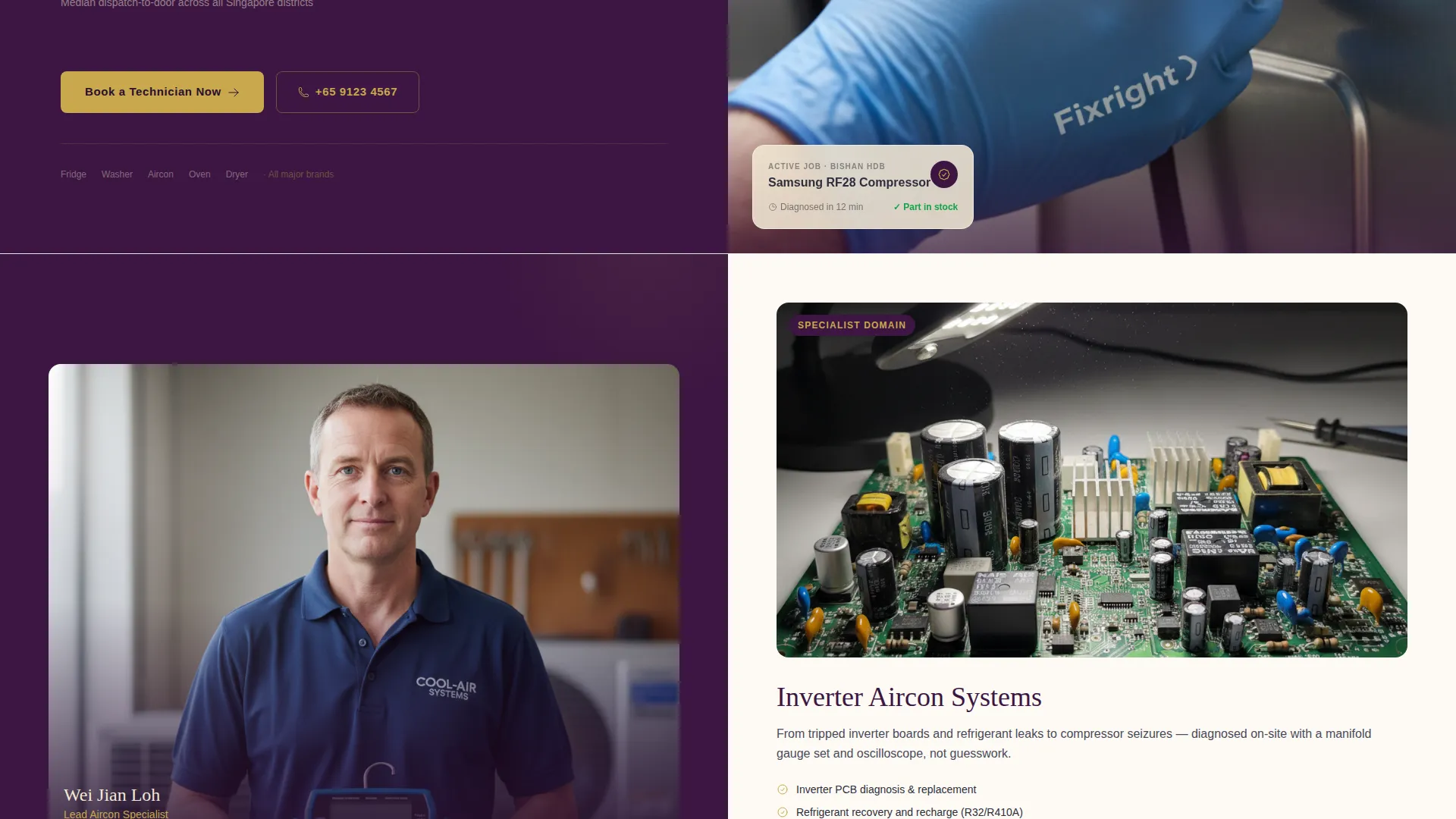 Appliance Repair Landing Page Template