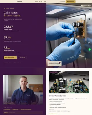Appliance Repair Landing Page Template