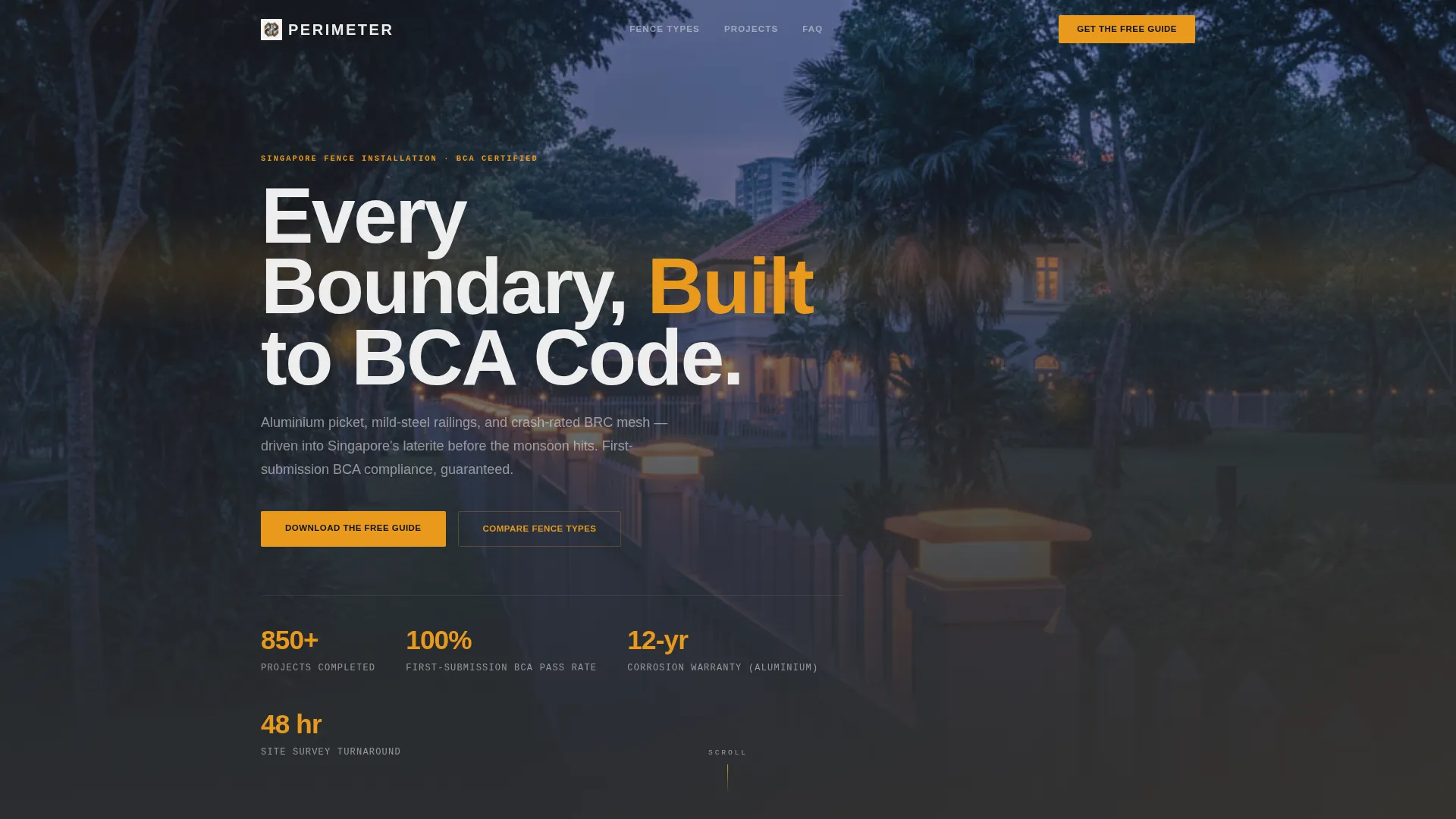Singapore Local FAQ Website Template
