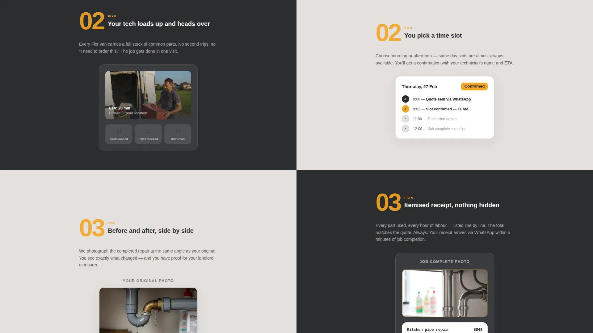 Handyman Landing Page Template for Singapore Services