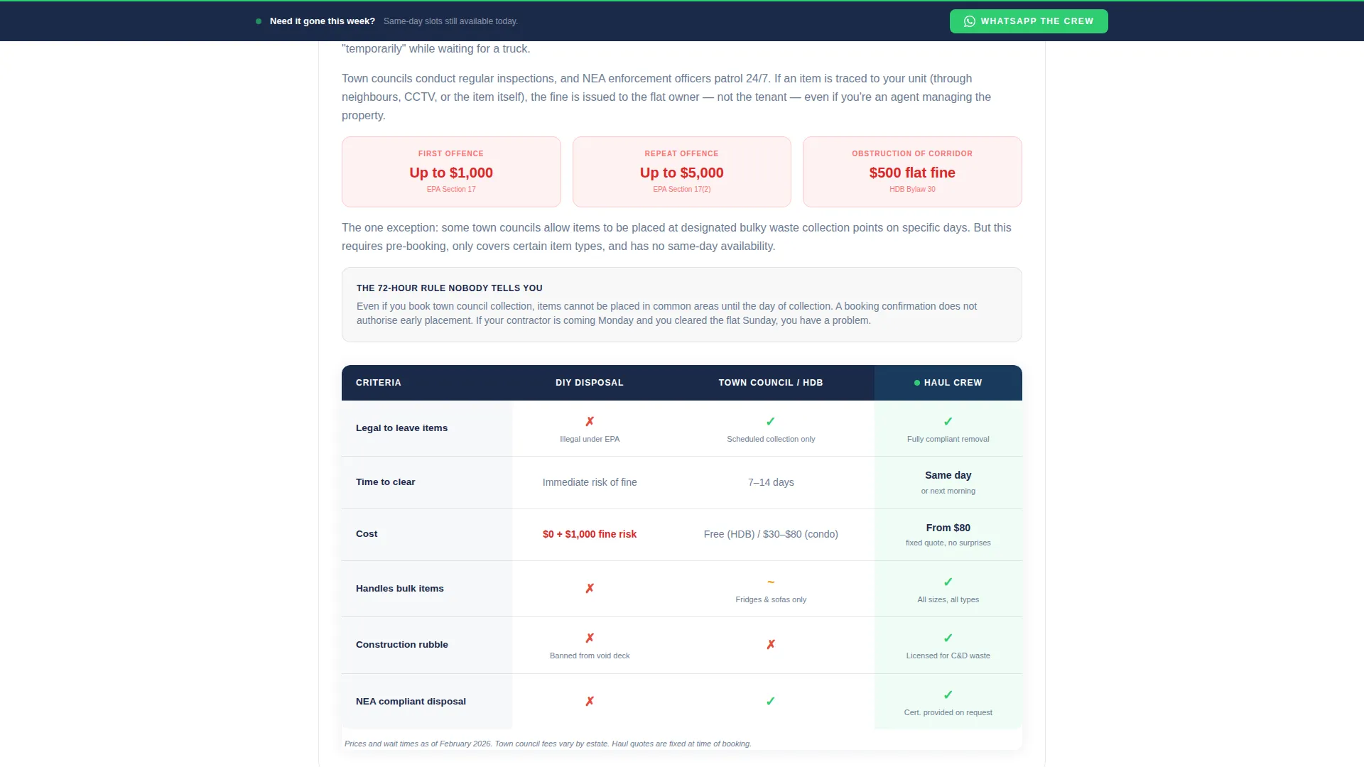 Fast Junk Disposal Landing Page Template