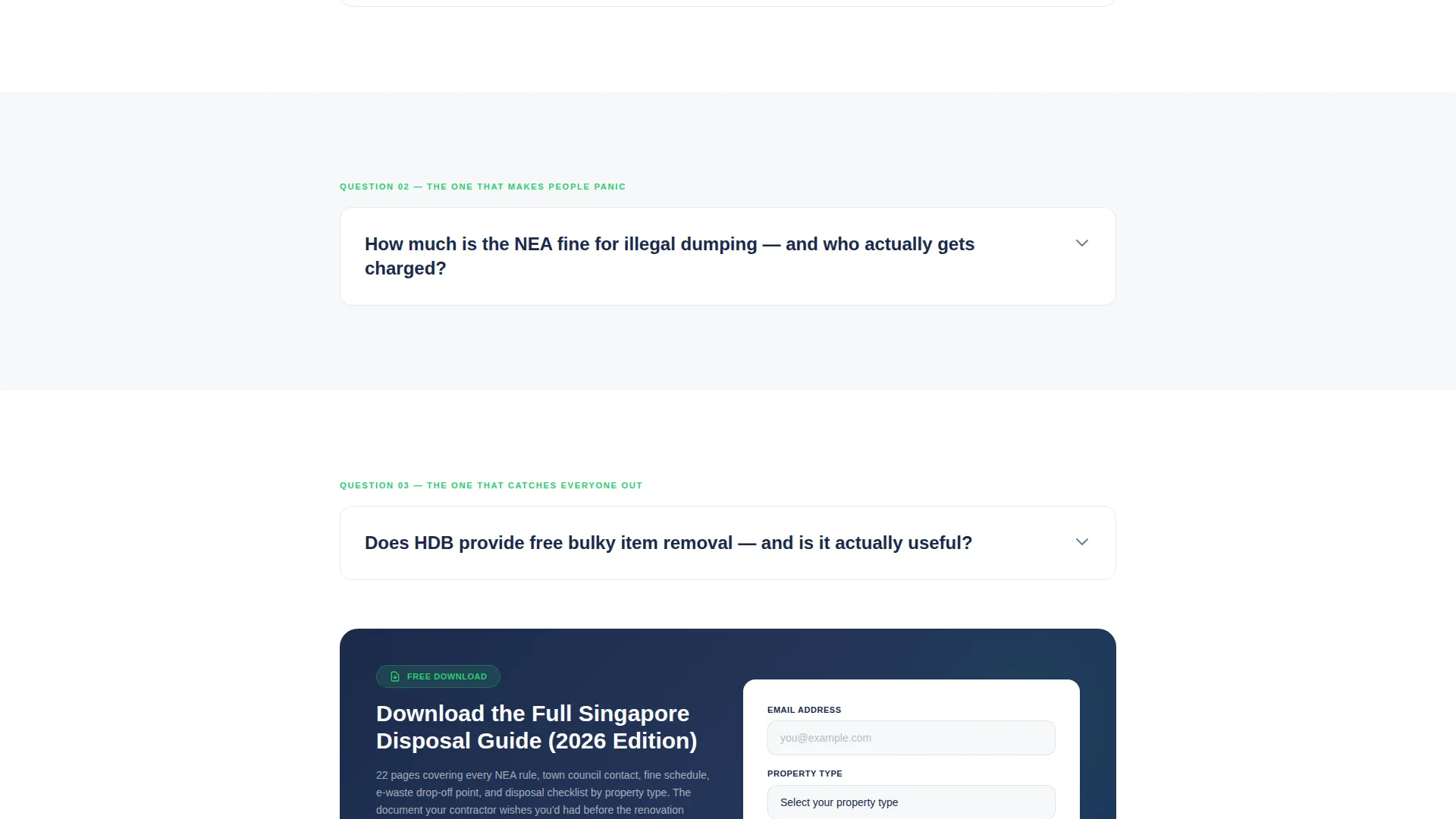 Fast Junk Disposal Landing Page Template