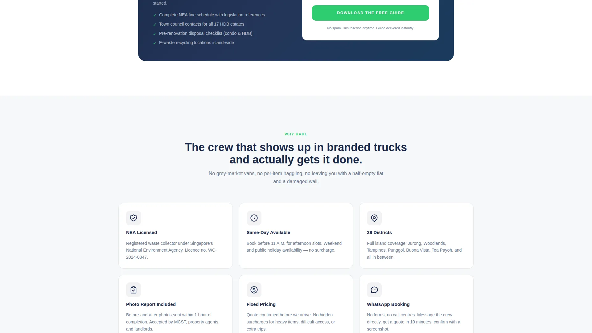 Fast Junk Disposal Landing Page Template