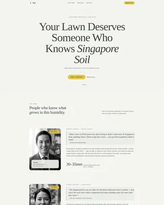Singapore Local Booking Website Template
