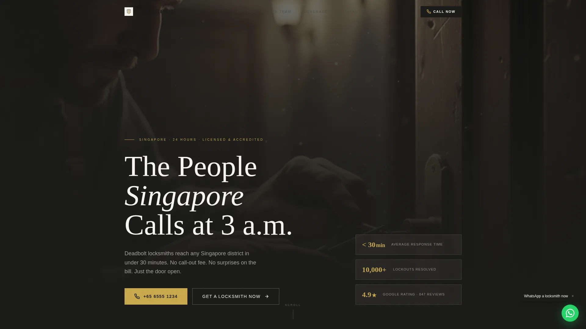 Reliable Security Professional Landing Page Template