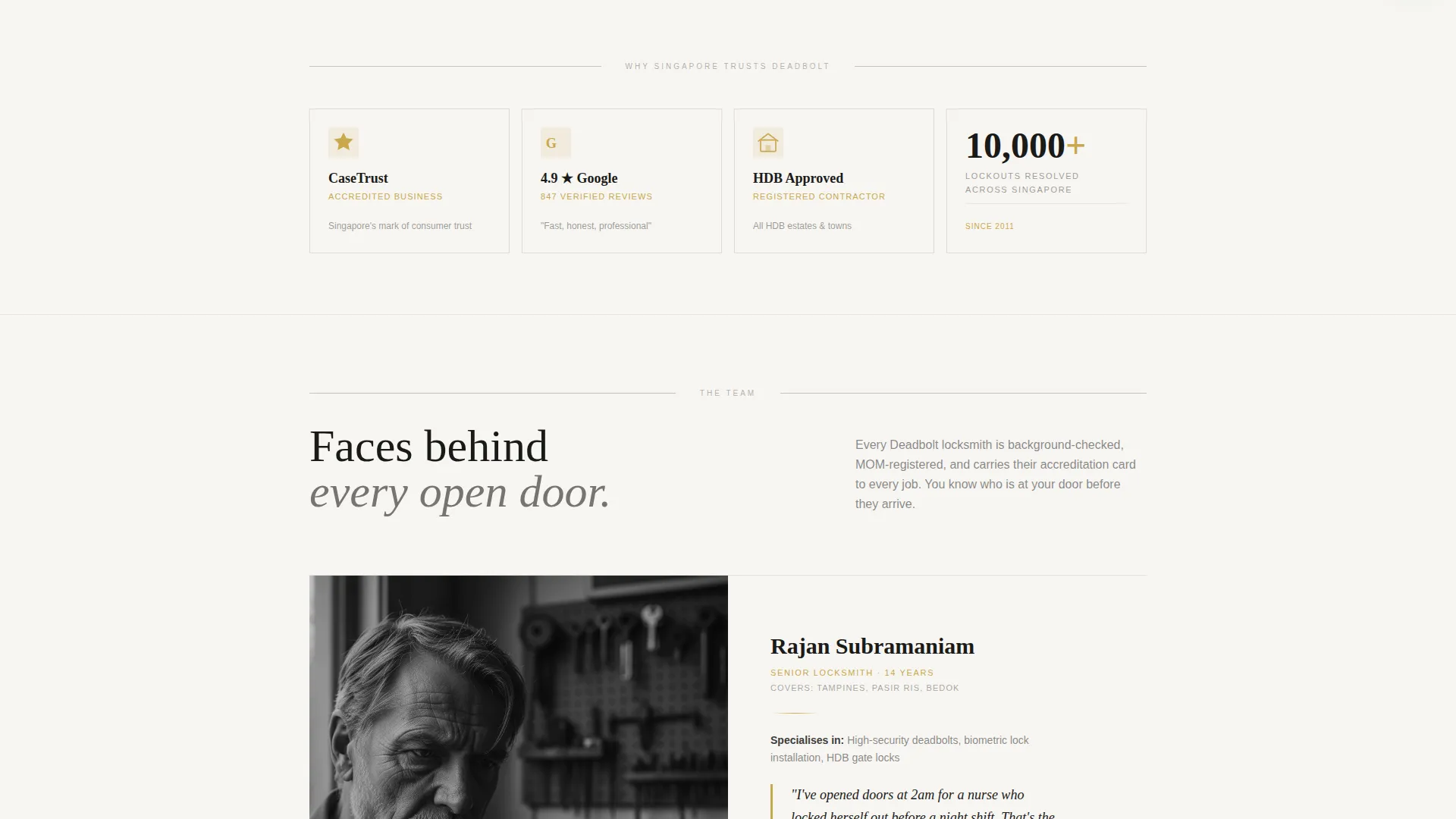 Reliable Security Professional Landing Page Template