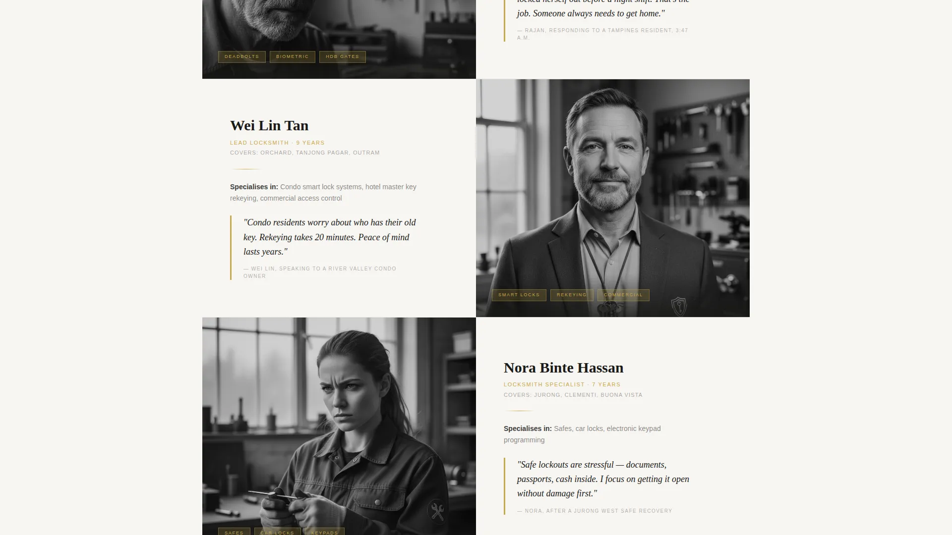 Reliable Security Professional Landing Page Template