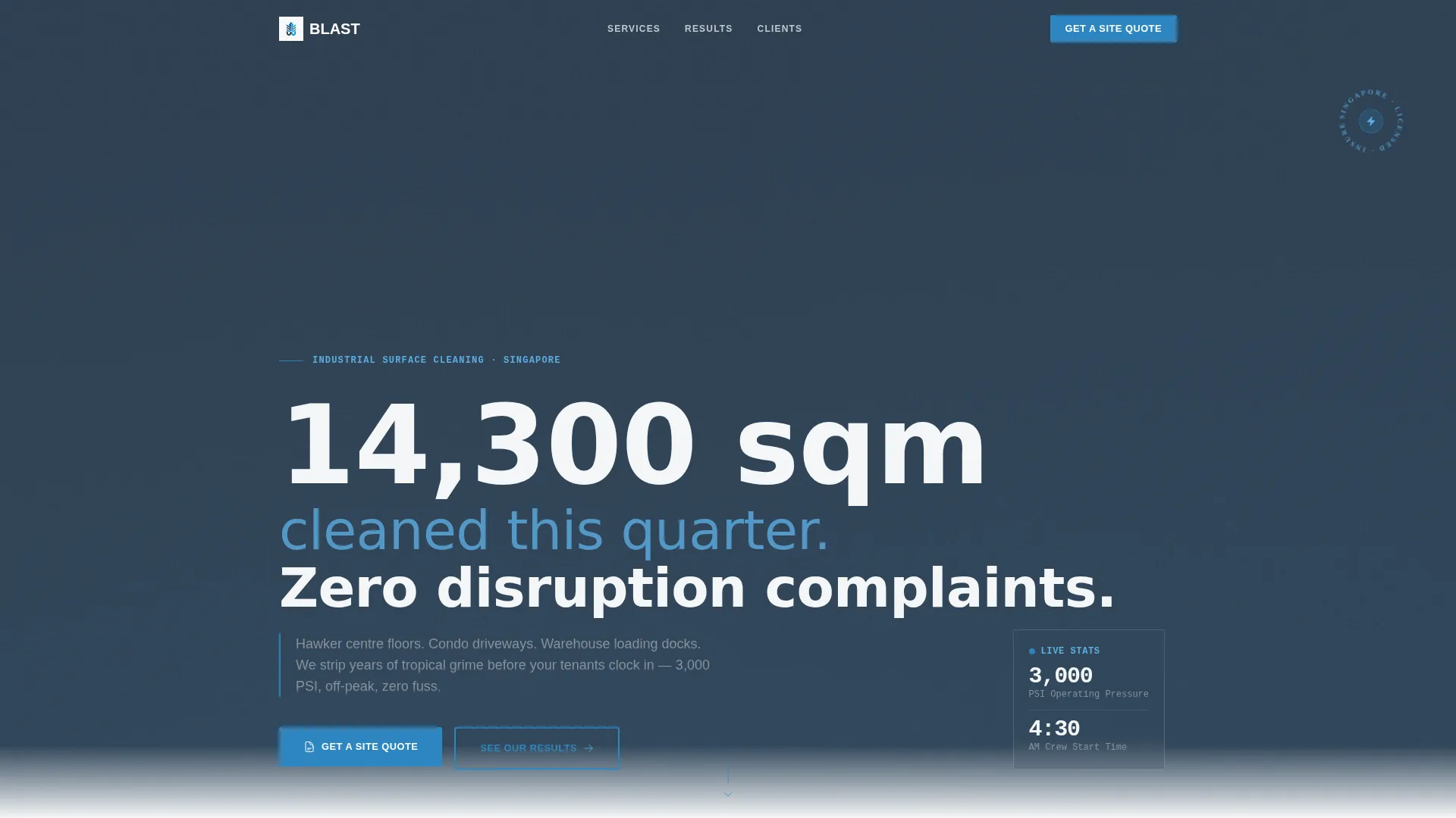 Singapore Local Specialist Booking Website Template