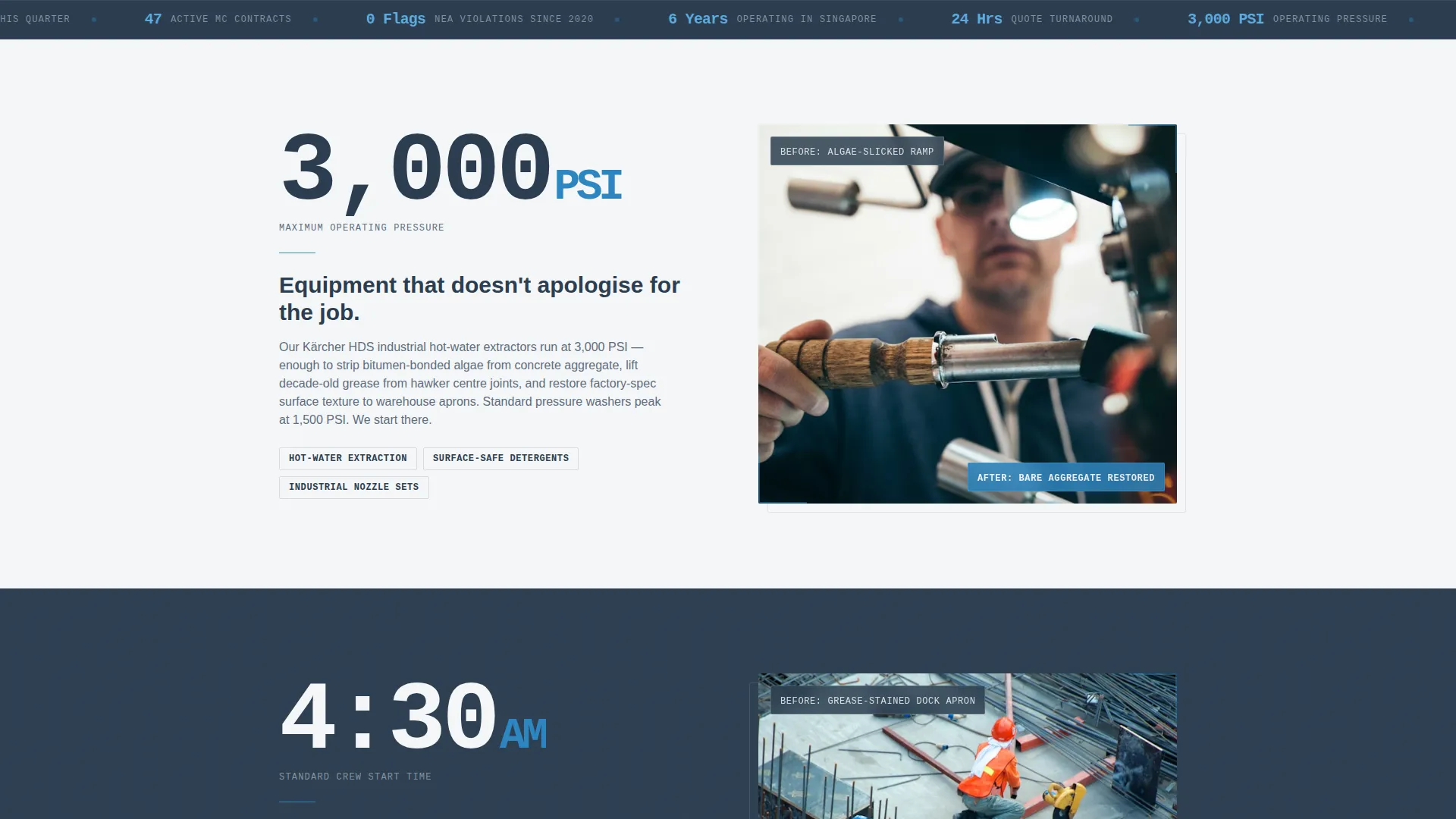 Singapore Local Specialist Booking Website Template