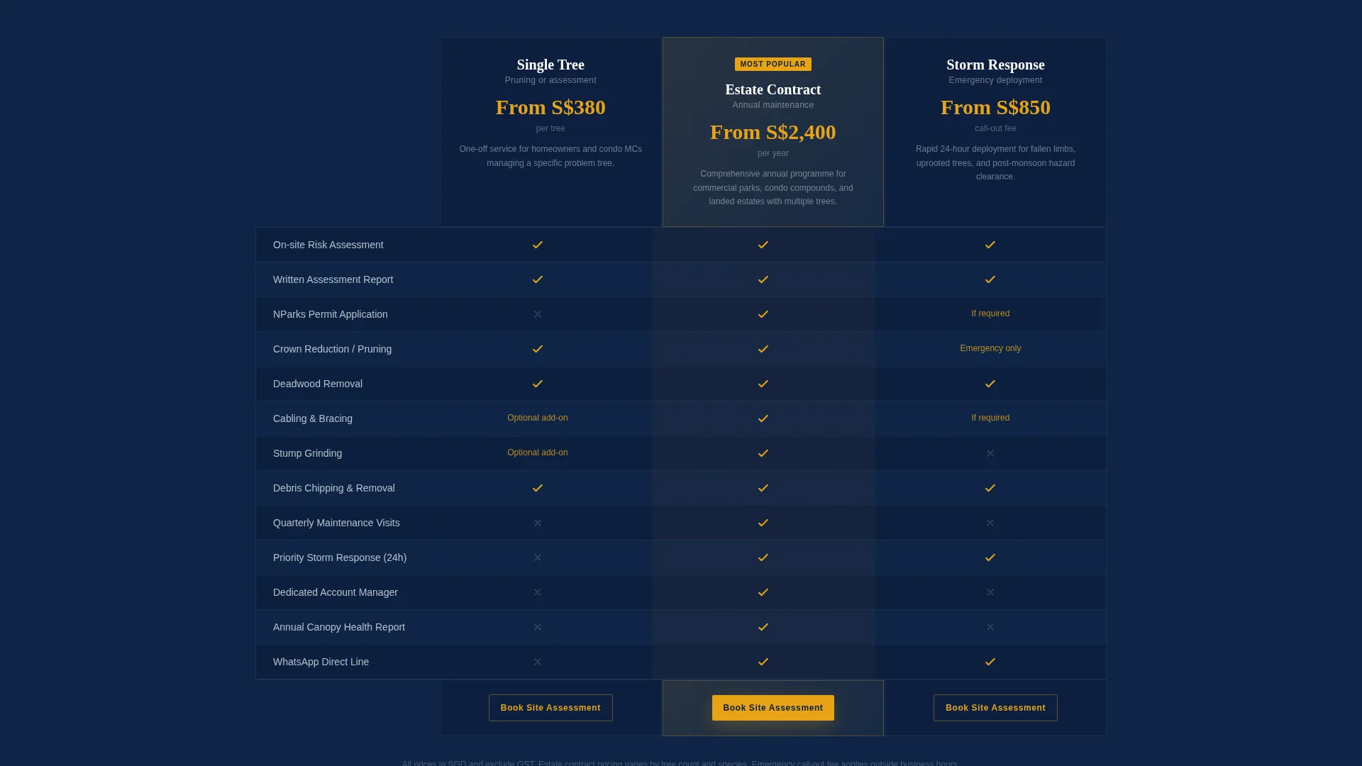Singapore Local Advanced Booking Website Template