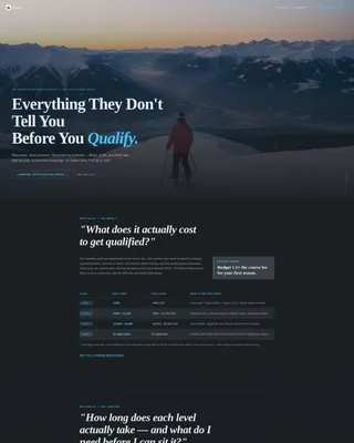 Ski Instructor Certification Resource Landing Page