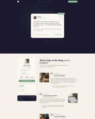 Sleep Consultant (Baby) Booking Website Template