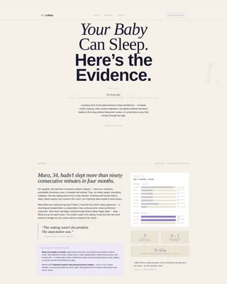 Sleep Consultant (Baby) Portfolio Website Template