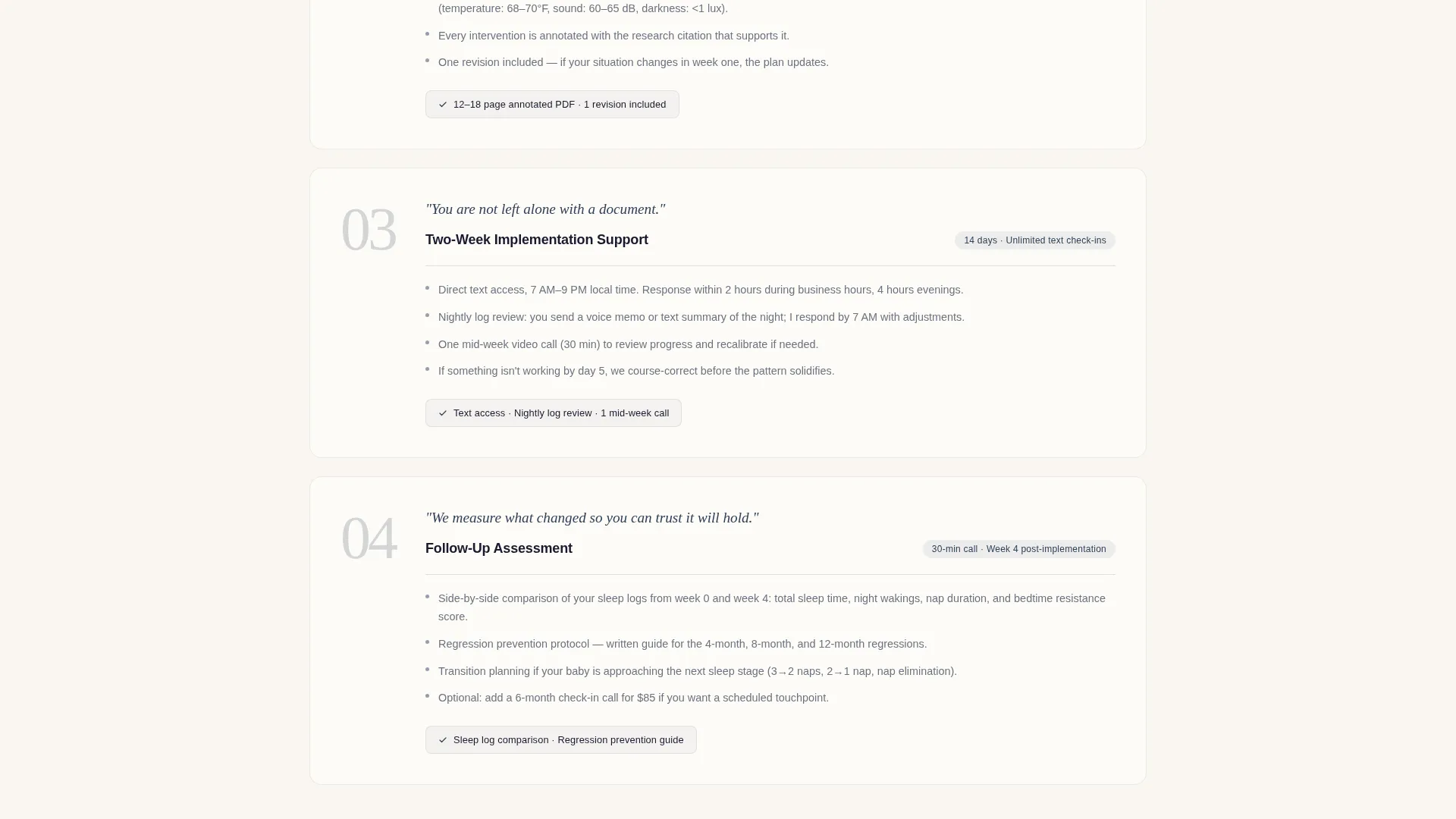 Sleep Consultant (Baby) Booking Website Template