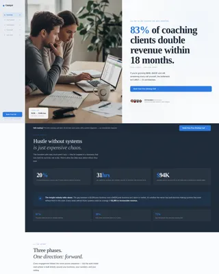 High-Impact Business Coaching Landing Page Template