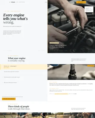 Small Engine Repair Quote Landing Page Template