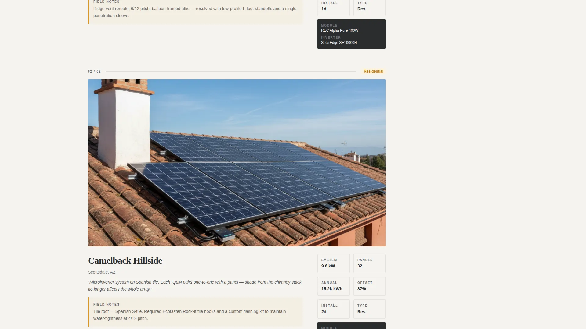 Editorial Solar Installer Landing Page Template