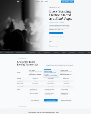 Speechwriter Careers Website Template
