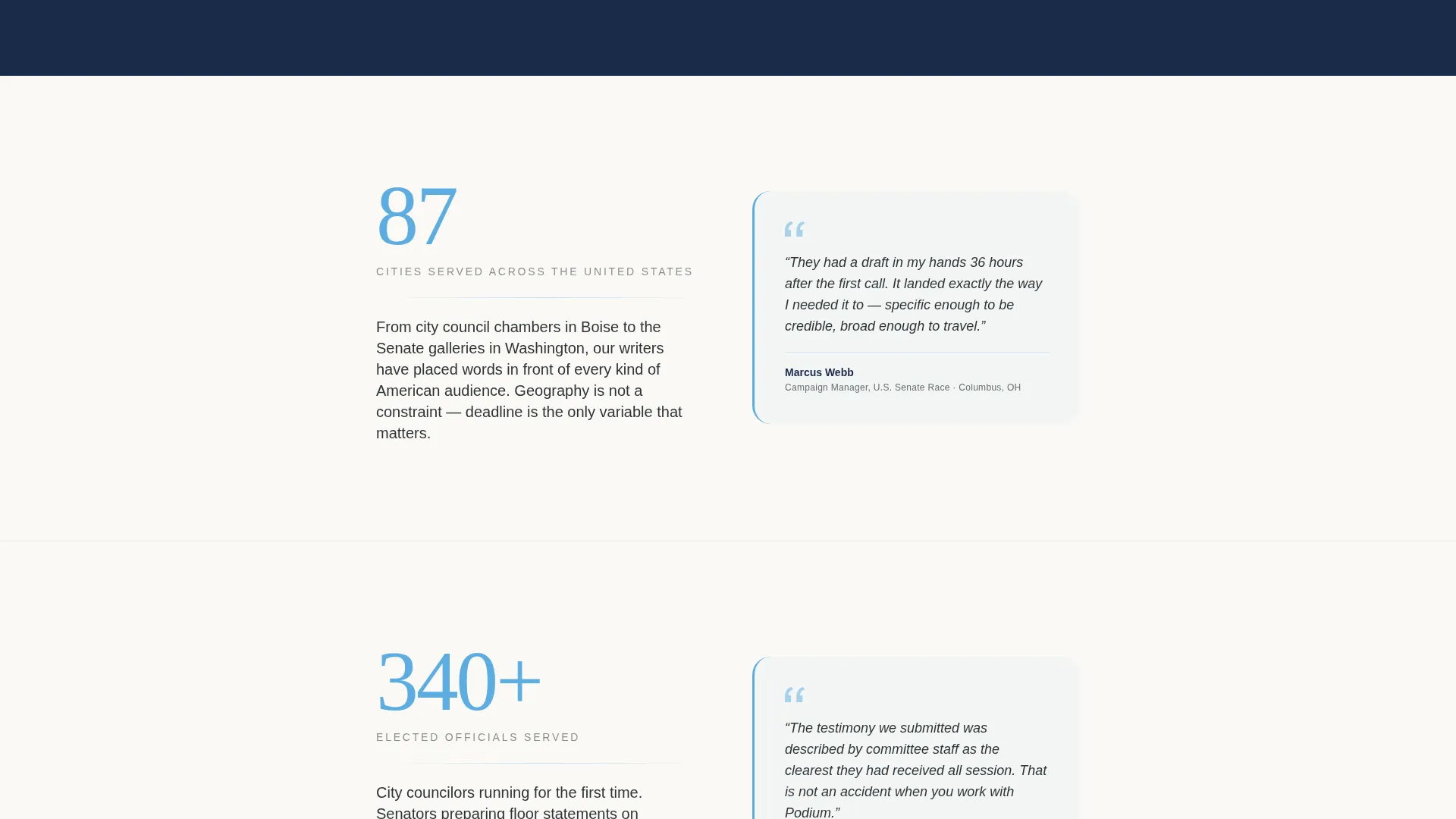 Speechwriter Professional Website Template