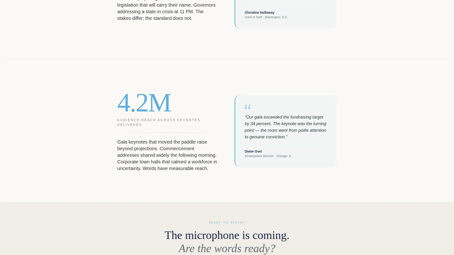 Speechwriter Professional Website Template