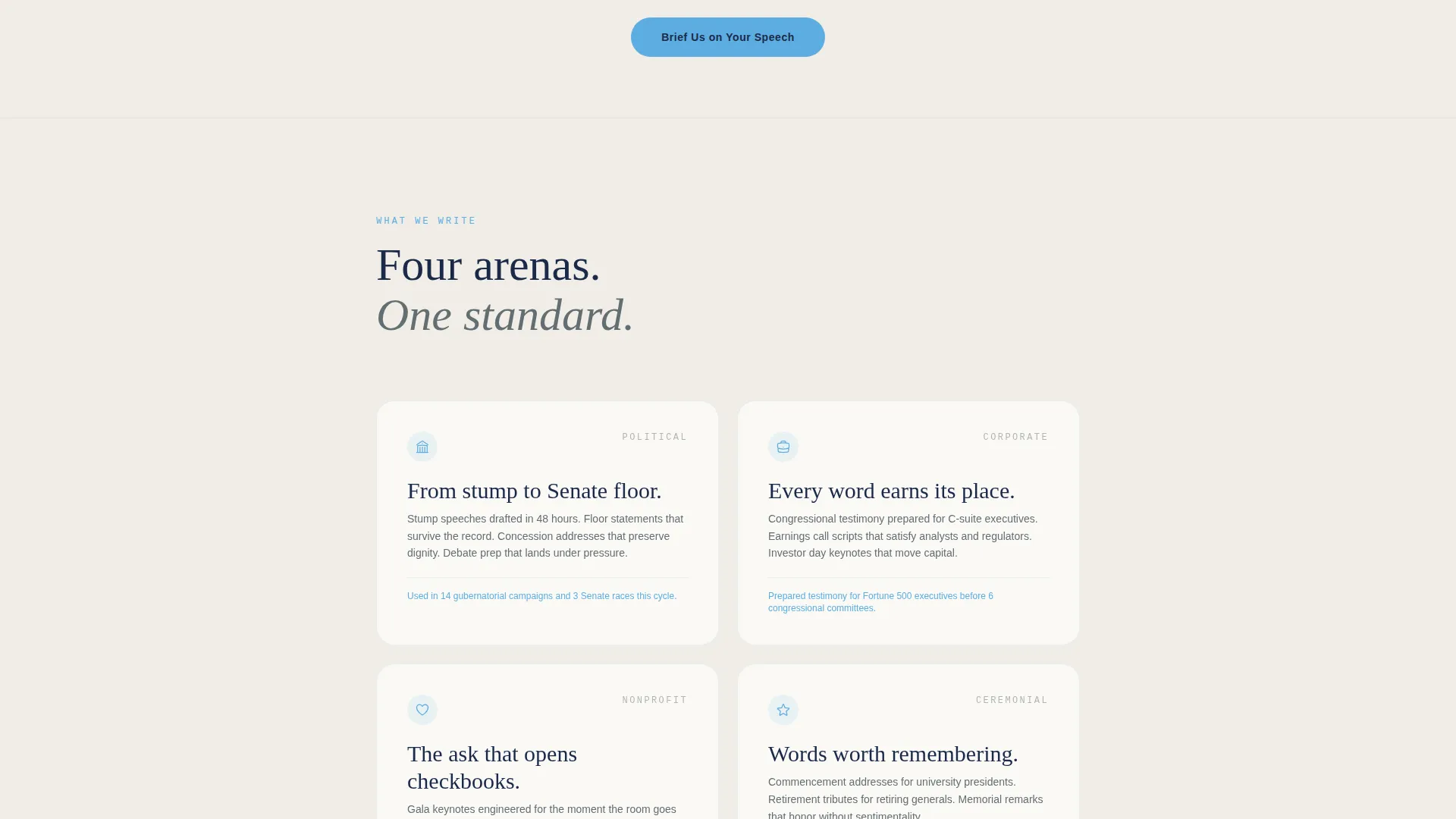 Speechwriter Professional Website Template