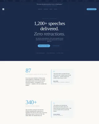 Speechwriter Professional Website Template