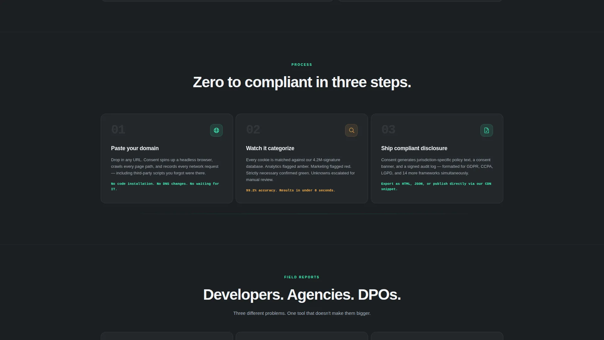 Cookie Policy Generator Landing Page Template