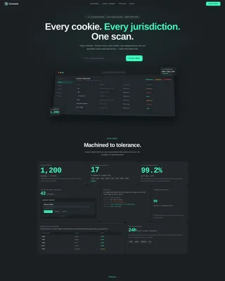 Cookie Policy Generator Landing Page Template