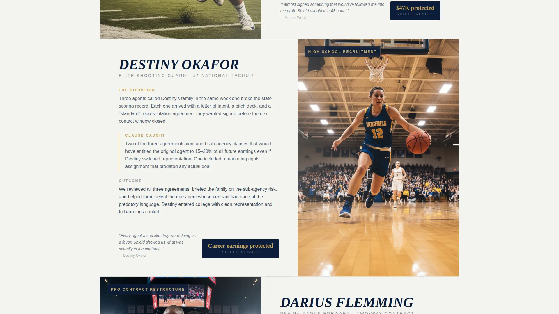 Sports Consulting Landing Page Template