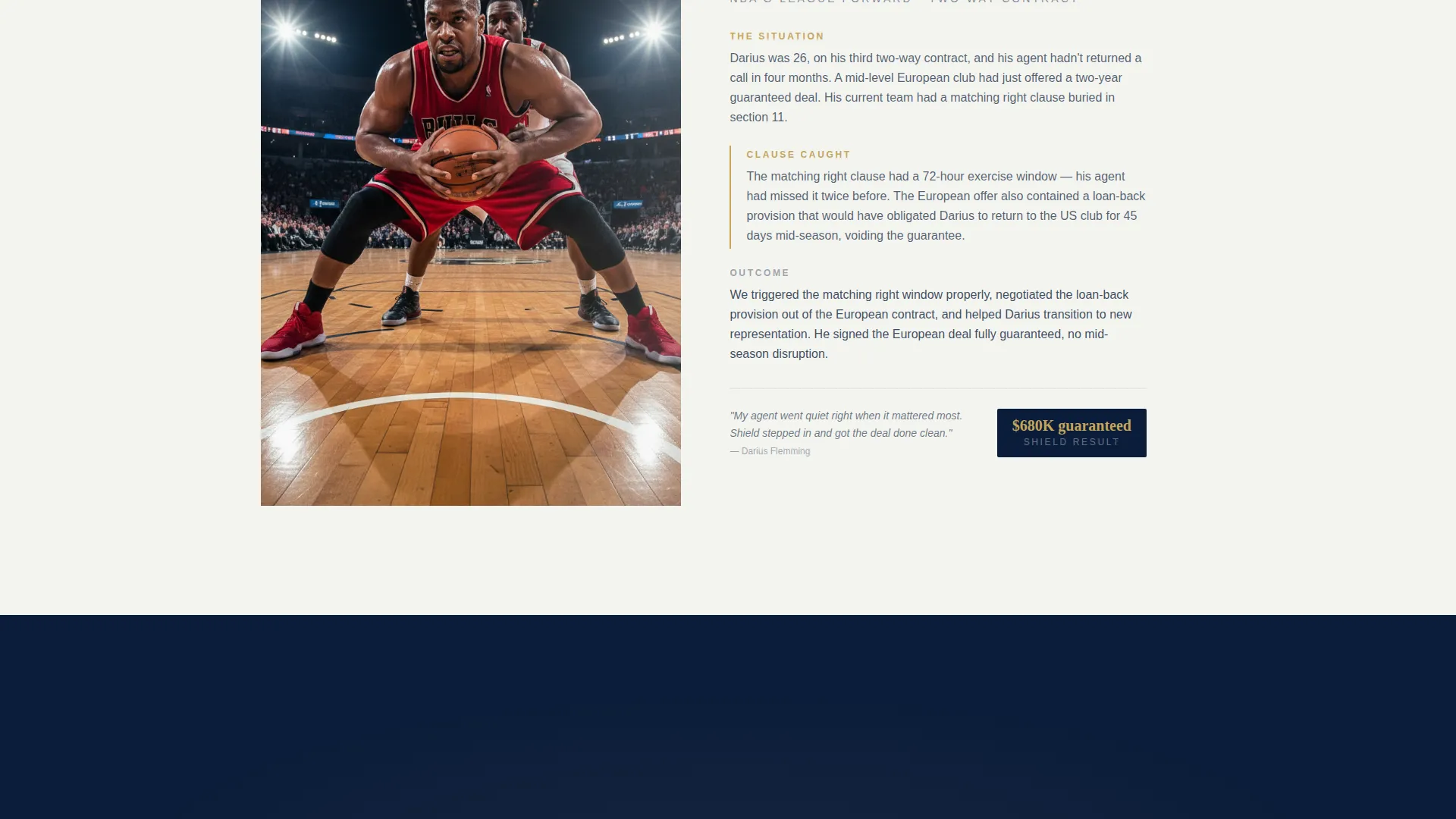 Sports Consulting Landing Page Template