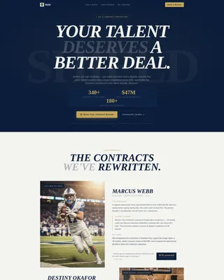 Sports Consulting Landing Page Template