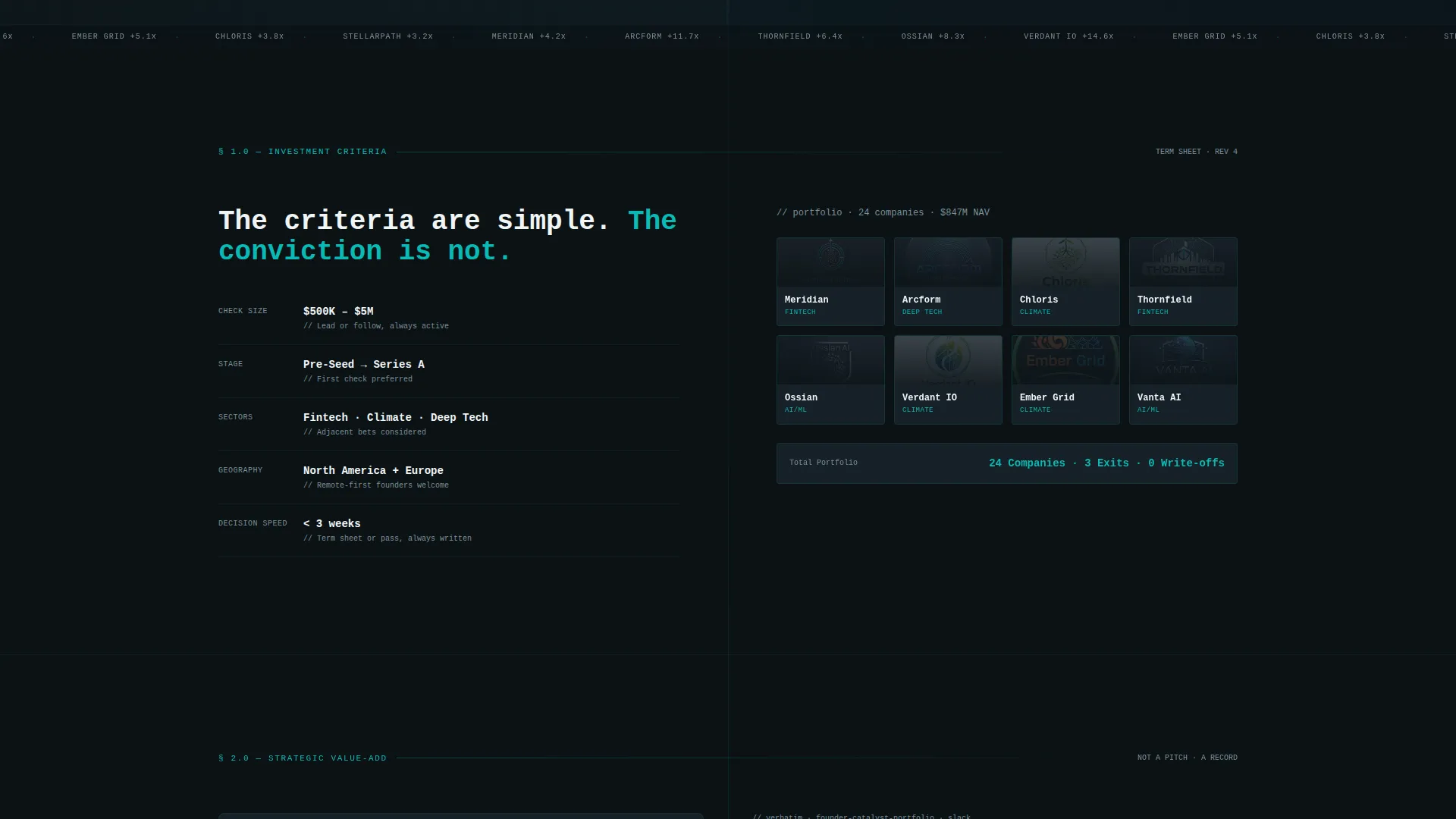Corporate Venture Capital Landing Page Template
