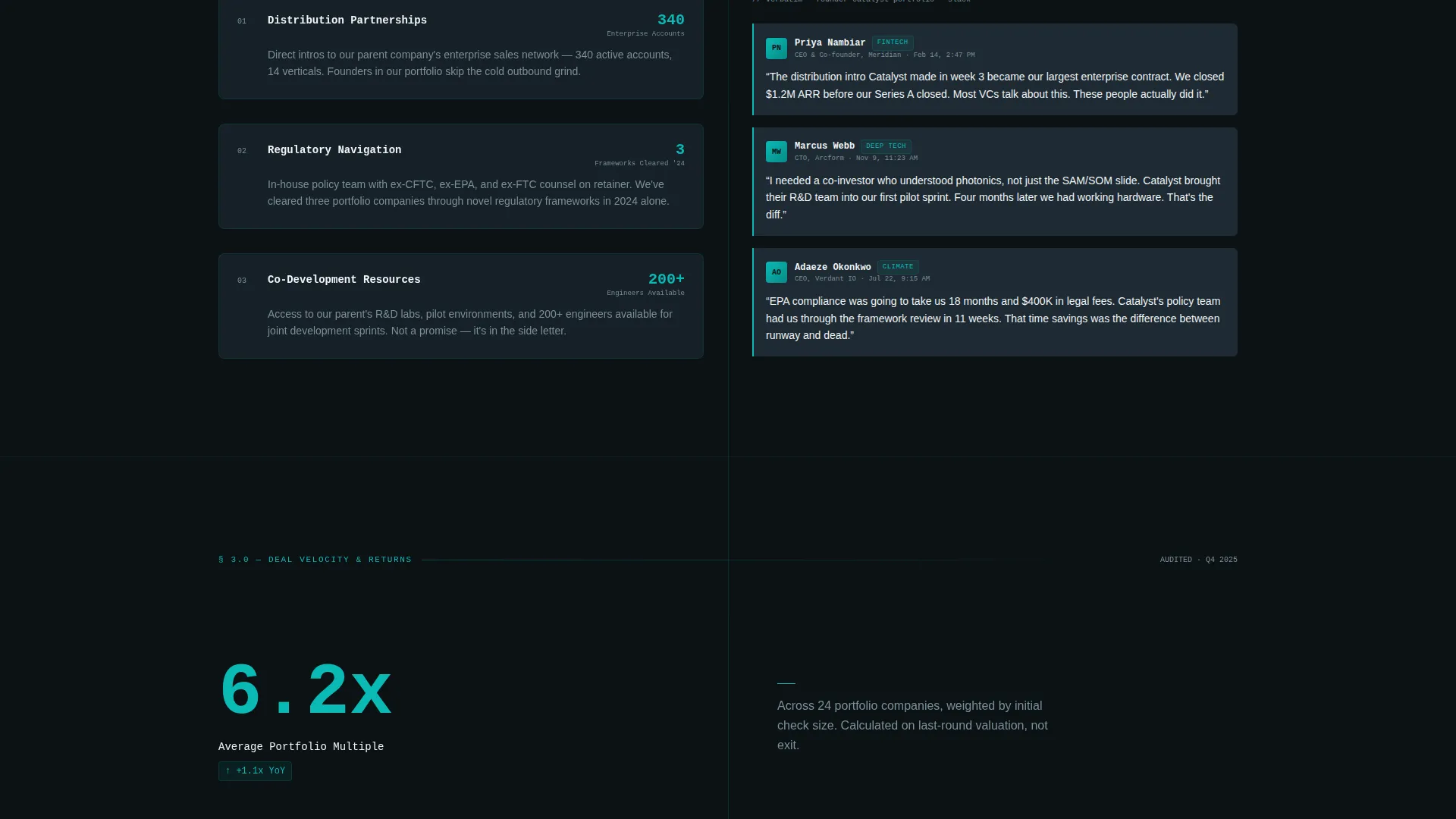 Corporate Venture Capital Landing Page Template