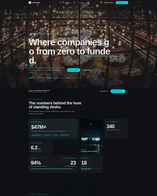 Incubator & Coworking Space Landing Page Template