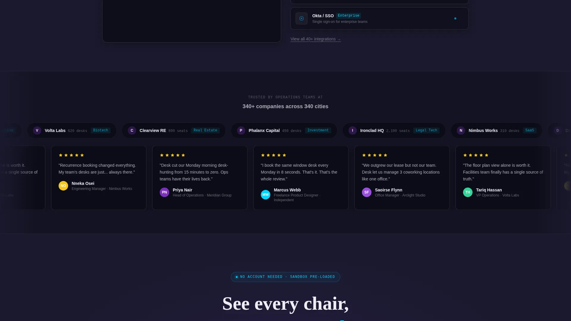 Coworking Digital Presence Appointment Booking Website Template