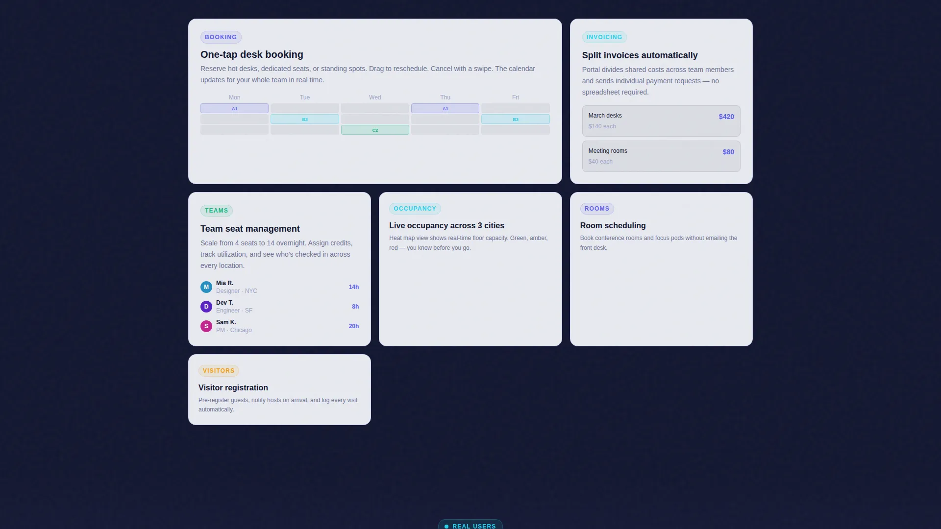 Coworking Digital Presence Cost Estimator Website Template