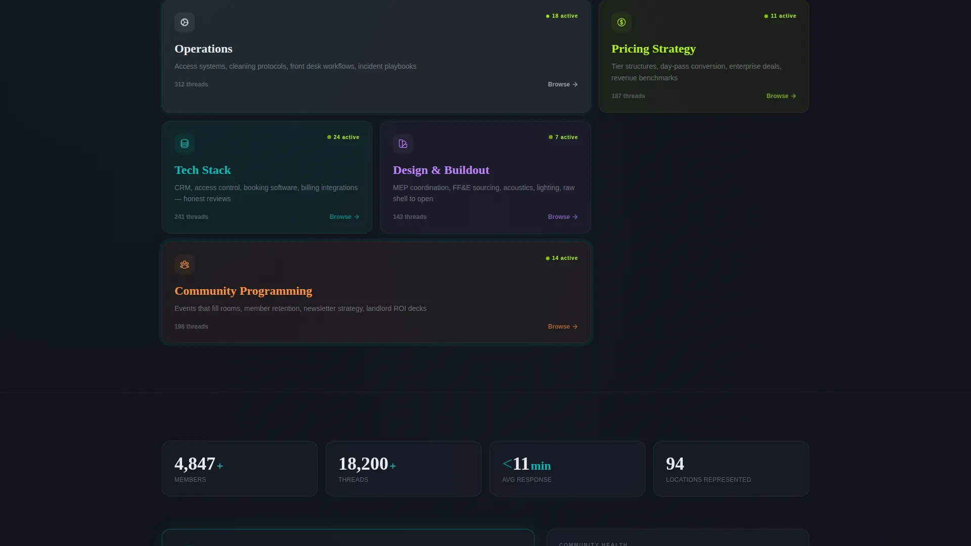 Coworking Digital Presence Professional Website Template