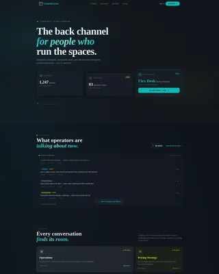 Coworking Digital Presence Professional Website Template