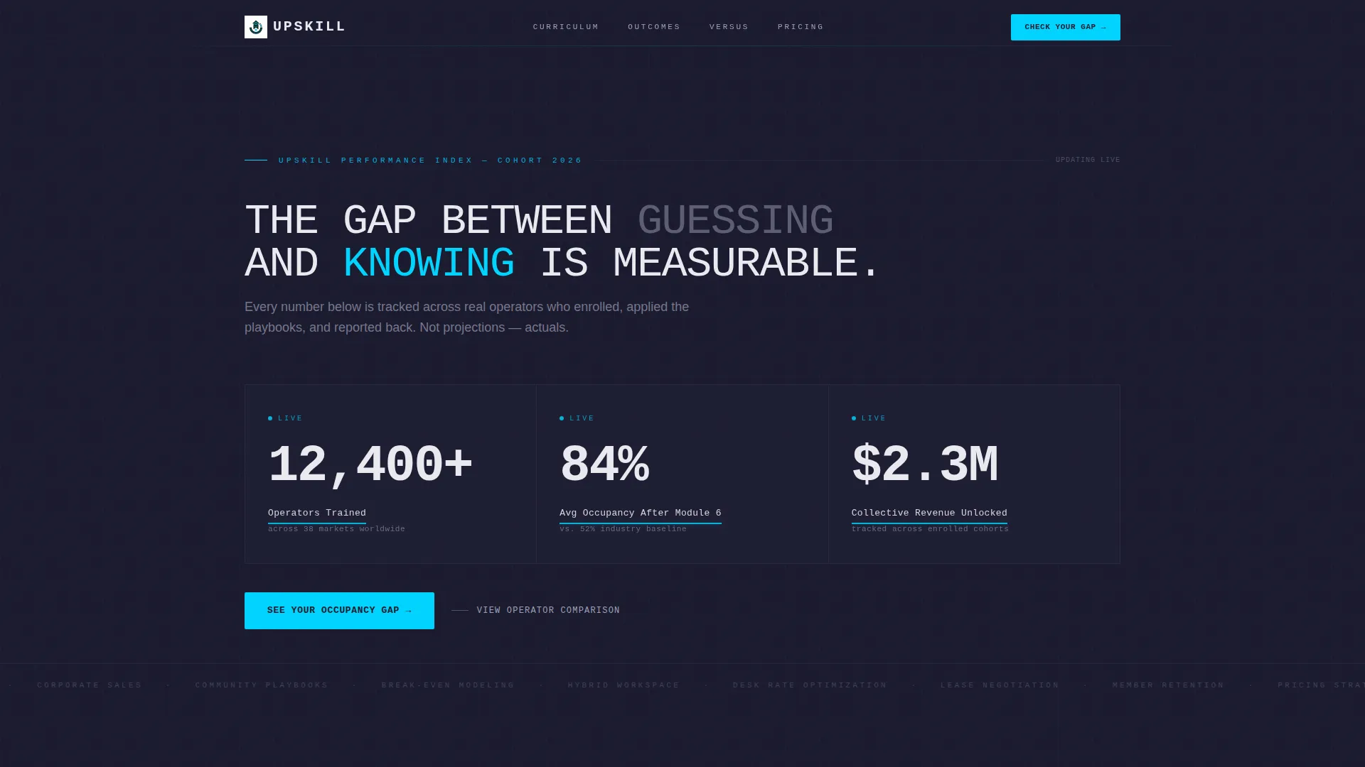Coworking Digital Presence Comparison Website Template