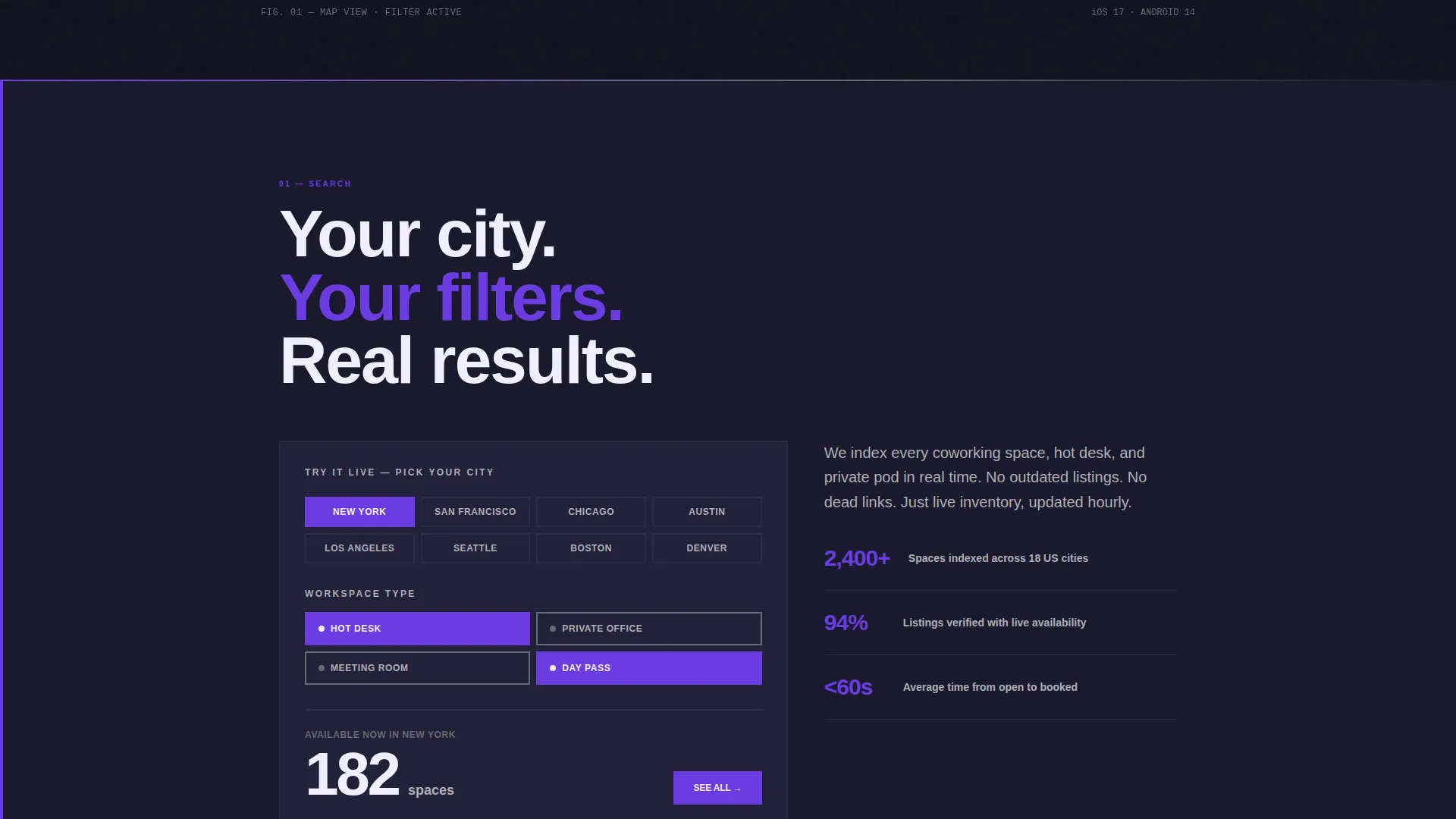 Coworking Digital Presence Provider Directory Website Template