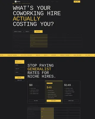 Coworking Digital Presence Careers & Recruitment Website Template